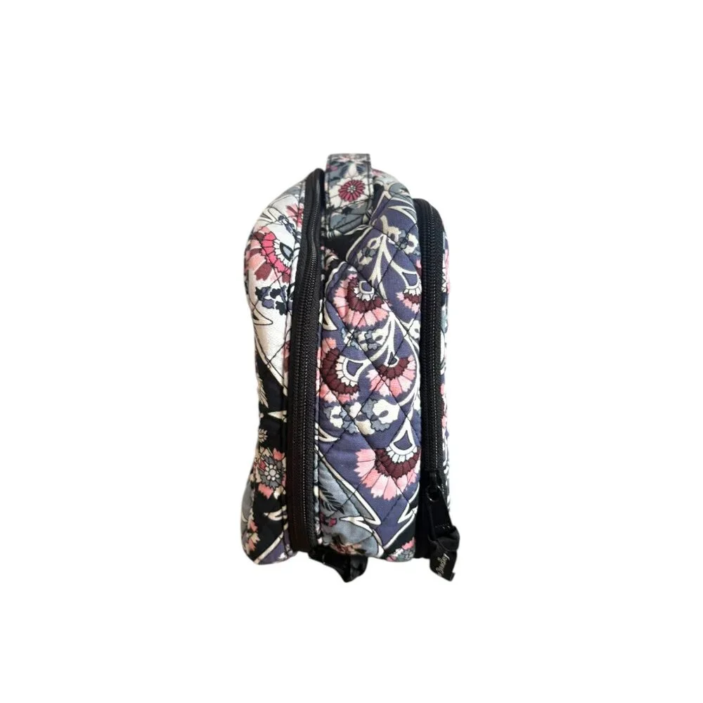 Vera Bradley Medium Iconic‎ Blush & Brush Makeup Case Ornate Blooms Travel Bag